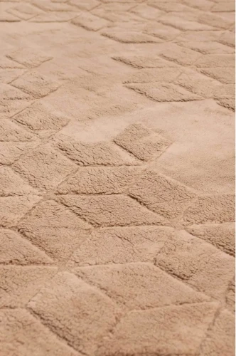 Dywan Venesia geometria 3d beż - wzór 3d