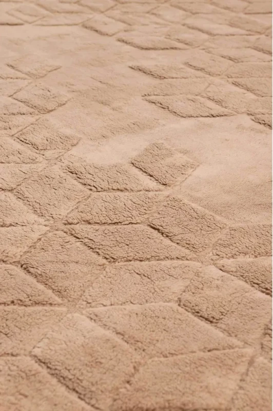 Dywan Venesia geometria 3d beż - wzór 3d