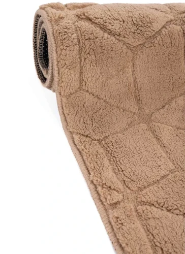 Dywan Venesia geometria 3d beż - bok