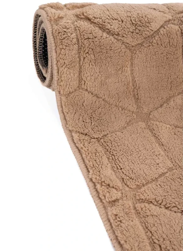 Dywan Venesia geometria 3d beż - bok