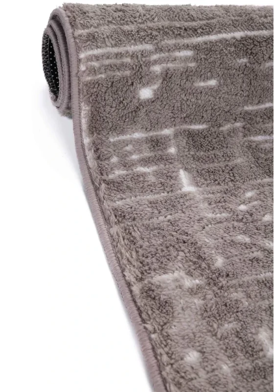 Dywan Venesia przecierka 3d szary - bok