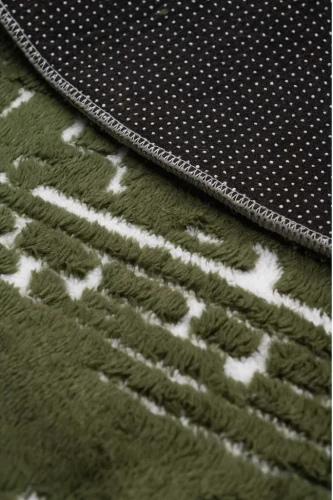 Dywan okrągły Venesia przecierka 3d zielony - spód