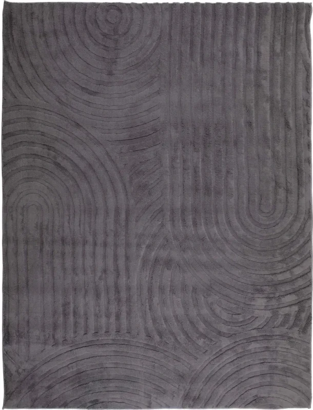 Dywan pluszowy Venesia modern 3d antracytowy