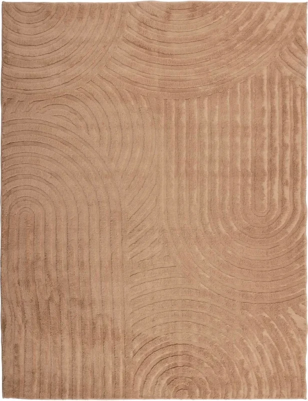 Dywan pluszowy Venesia modern 3d beżowy