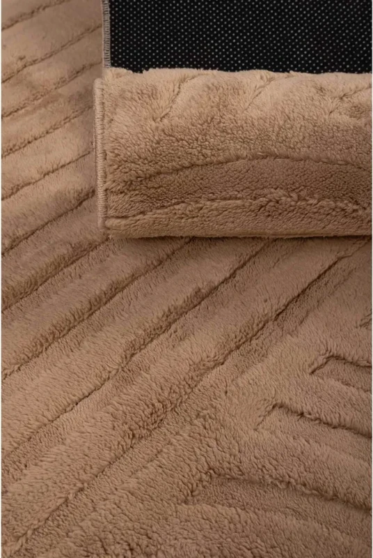 Dywan pluszowy Venesia modern 3d beżowy - runo