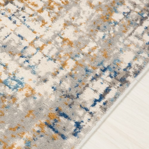 Dywan nowoczesny Portland Hil G512B white/d_blue runo