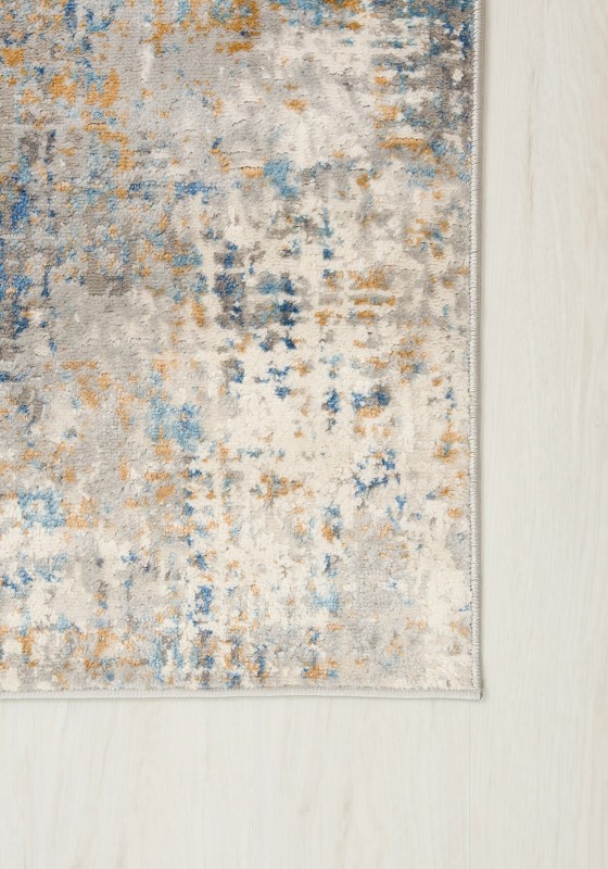 Dywan nowoczesny Portland Hil G512B white/d_blue wzór