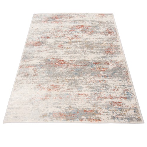 Dywan nowoczesny Portland G509C white/salmon rzut ze skosa