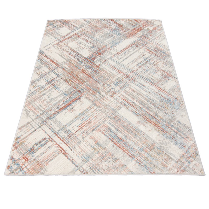 Dywan nowoczesny Portland Hik G505C white/salmon rzut z góry