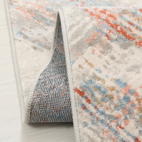 Dywan nowoczesny Portland Hik G505C white/salmon runo i spód