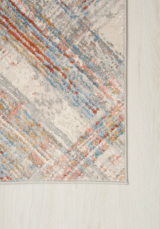 Dywan nowoczesny Portland Hik G505C white/salmon wzór