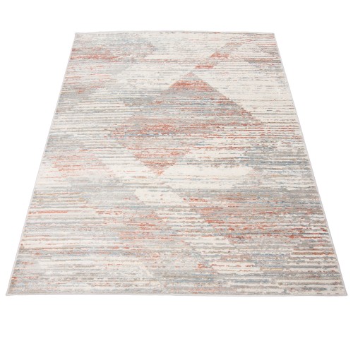 Dywan nowoczesny Portland G501C white/salmon rzut z góry