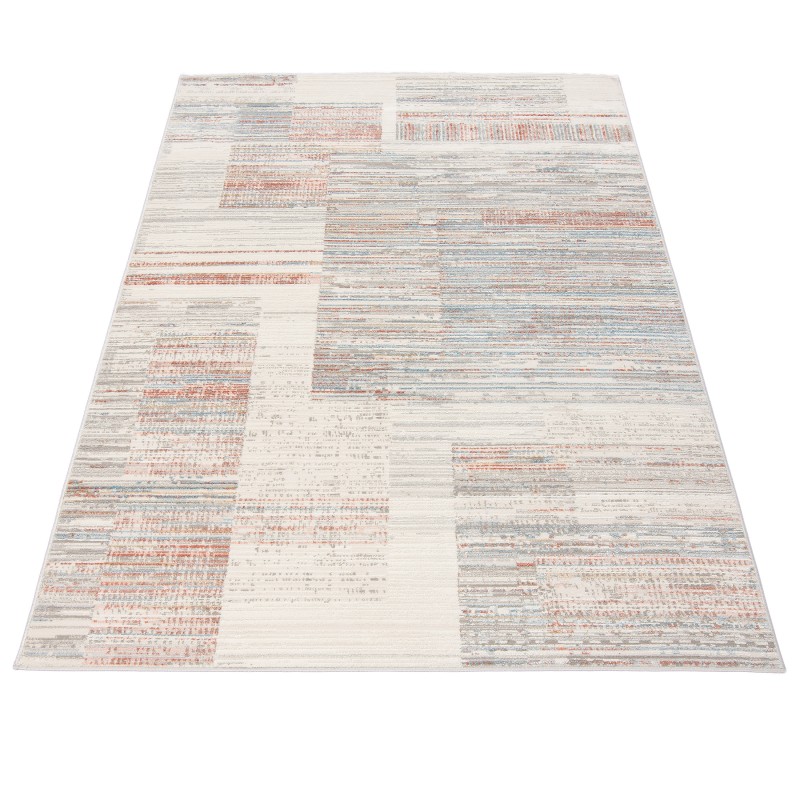 Dywan nowoczesny Portland Hik G498C white/salmon  rzut z góry