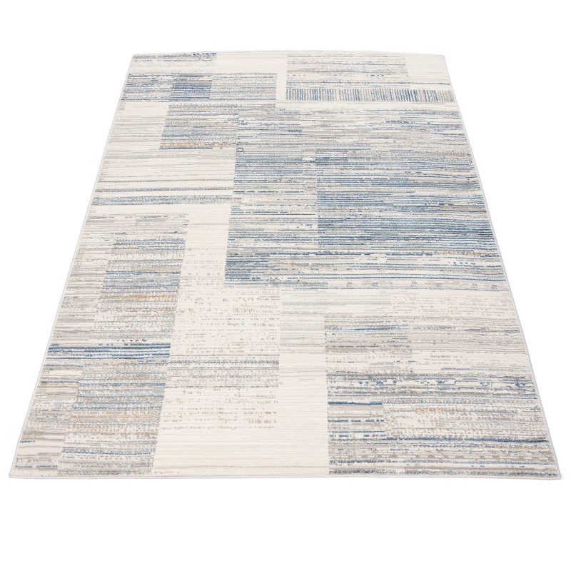 Dywan nowoczesny Portland G498B white/d_blue  rzut z góry