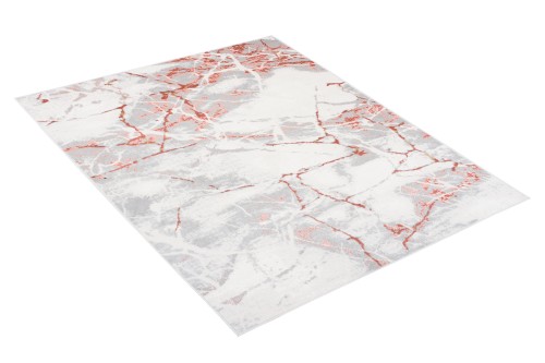 Dywan nowoczesny Portland R216A l_gray/salmon  rzut z ukosa