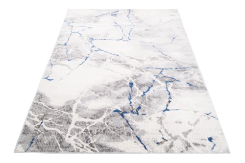 Dywan nowoczesny Portland R216B l_gray/d_blue  rzut z ukosu