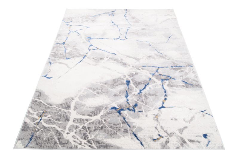 Dywan nowoczesny Portland R216B l_gray/d_blue  rzut z ukosu