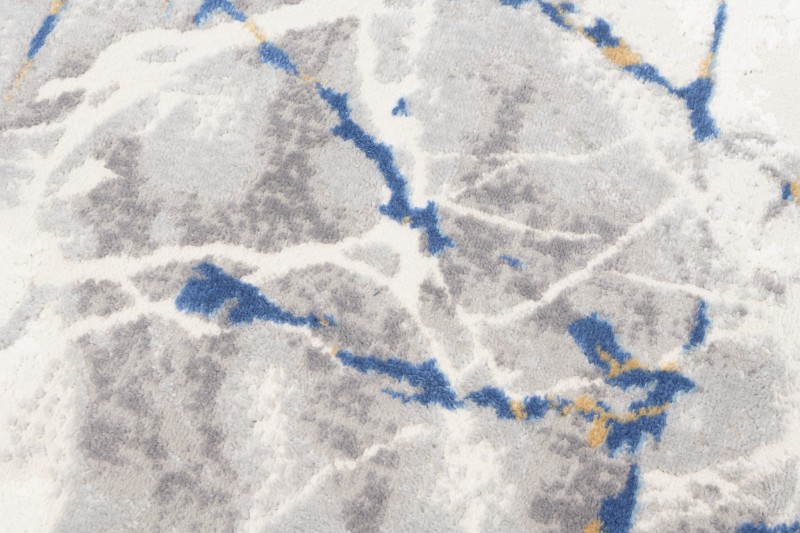 Dywan nowoczesny Portland R216B l_gray/d_blue runo