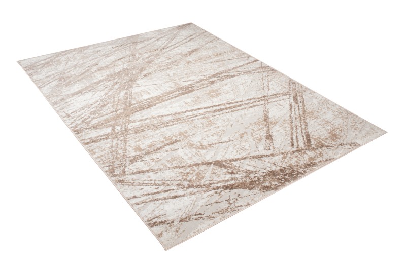 Dywan nowoczesny Portland D002E white/vizon rzut z boku