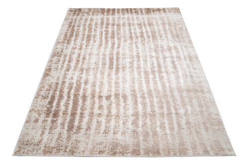 Dywan nowoczesny Portland D156E white/vizon rzut ze skosu