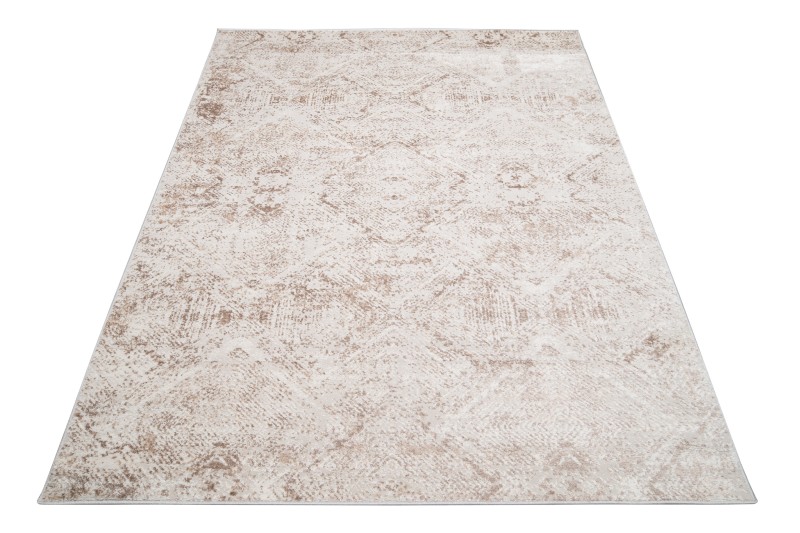 Dywan geometryczny Portland D189E white/vizon rzut z góry