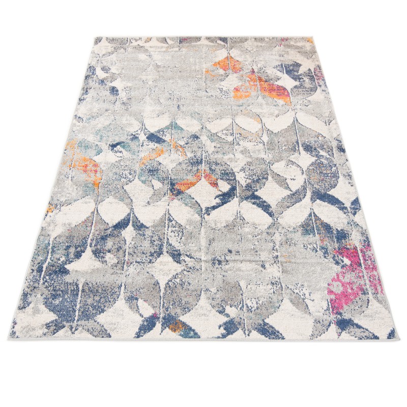 Dywan nowoczesny Denver Faa A021A gray/white rzut z góry