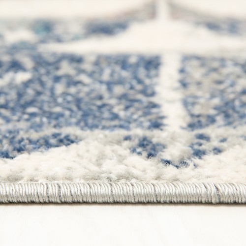 Dywan nowoczesny Denver Faa A021A gray/white rzut obszycie