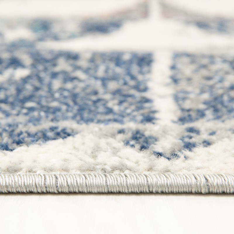 Dywan nowoczesny Denver Faa A021A gray/white rzut obszycie