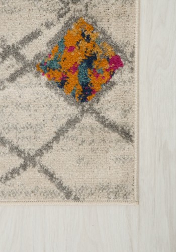 Dywan nowoczesny Denver Faa A892A white/orange runo