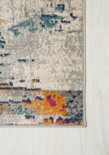 Dywan nowoczesny Denver Faa G053A white/dark blue runo