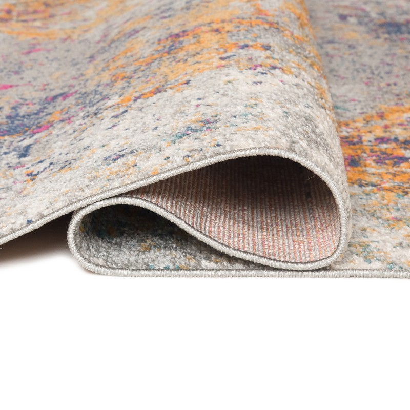 Dywan nowoczesny Denver Faa G029D white/dark blue spód