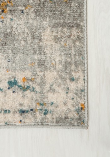 Dywan nowoczesny Denver Faa G029D white/dark blue runo