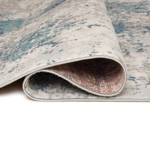 Dywan nowoczesny Denver Faa G029A white/dark blue spód