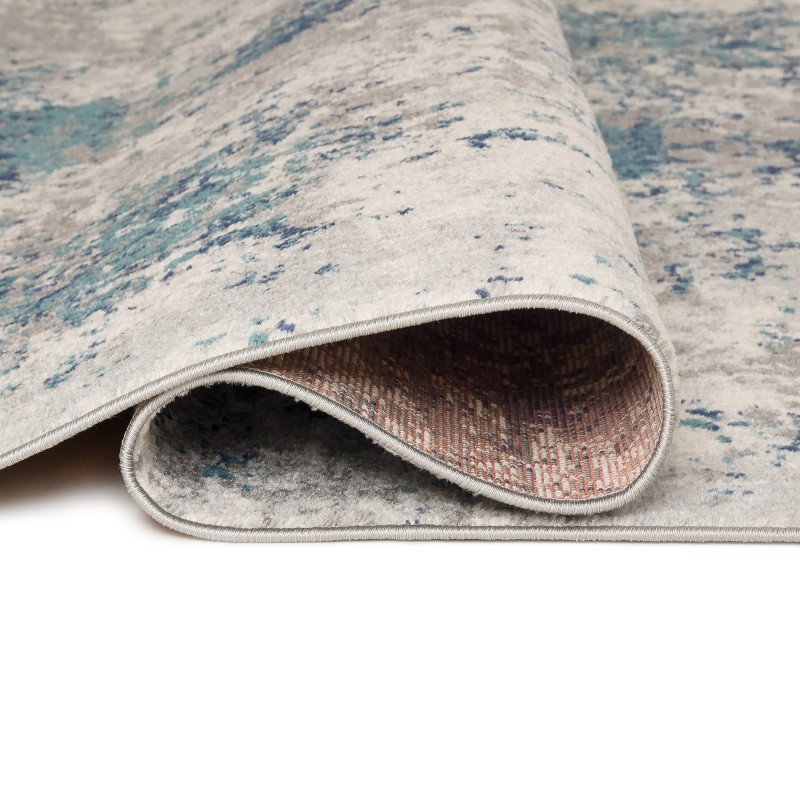 Dywan nowoczesny Denver Faa G029A white/dark blue spód