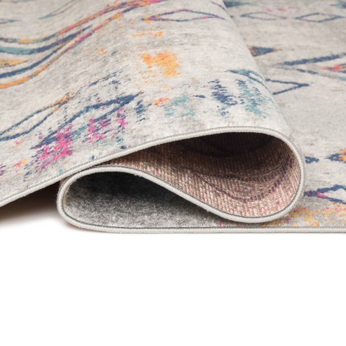 Dywan etno Denver Faa G025A white/dark blue spód