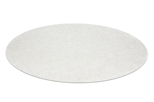 Dywan okrągły płaskotkany Casablanca Plus krem -rzut z boku