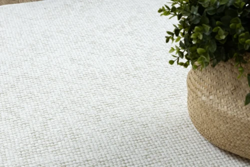 Dywan okrągły płaskotkany Casablanca Plus krem - runo