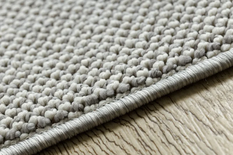 Dywan płaskotkany Casablanca Loom srebrny - brzeg