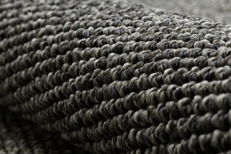 Dywan płaskotkany Casablanca Loom szary - struktura runa