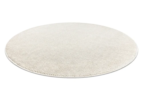 Dywan okrągły zewnętrzny Casablanca Loom krem - rzut z boku