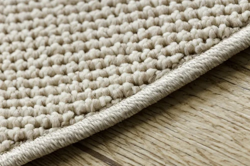 Dywan okrągły płaskotkany Casablanca Loom krem - brzeg