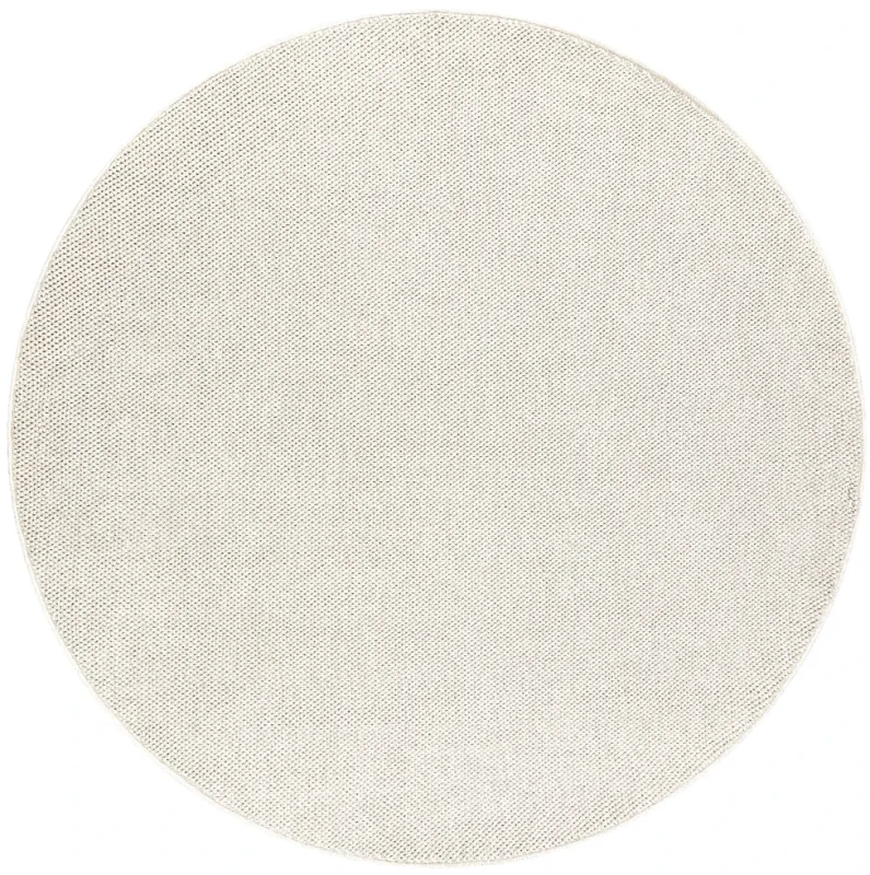 Dywan okrągły płaskotkany Casablanca Loom krem