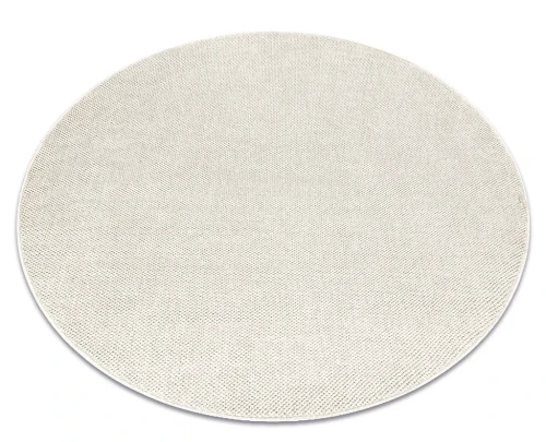 Dywan okrągły zewnętrzny Casablanca Loom krem - rzut ukośny