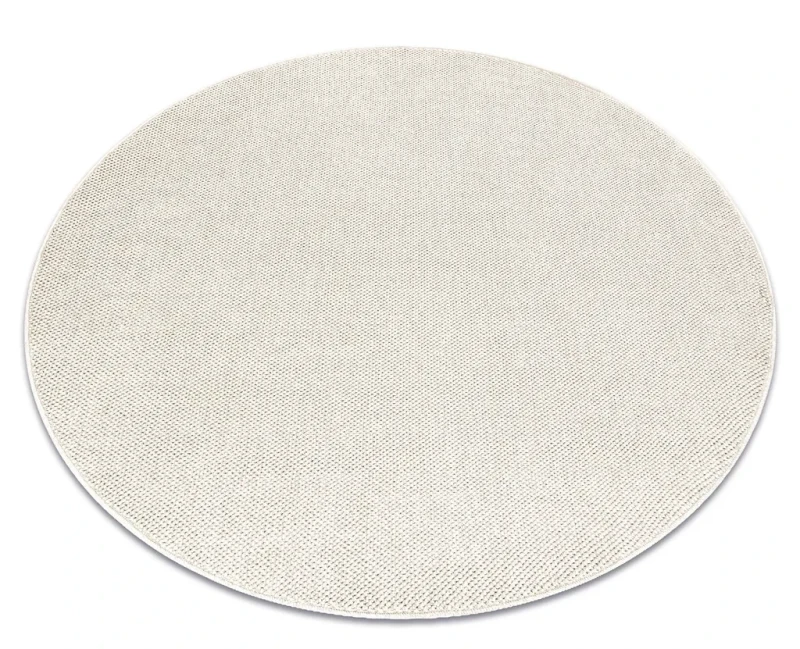 Dywan okrągły zewnętrzny Casablanca Loom krem - rzut ukośny