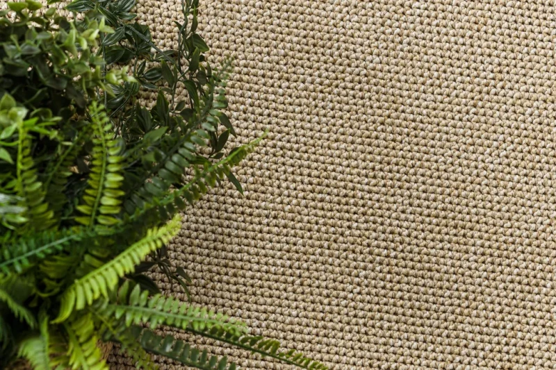 Dywan okrągły płaskotkany Casablanca Loom beż - runo