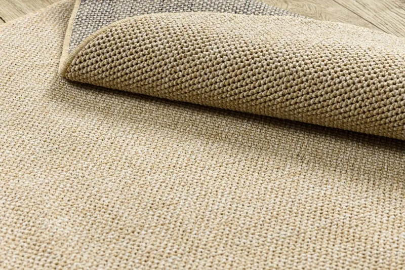 Dywan okrągły płaskotkany Casablanca Loom beż - wzór