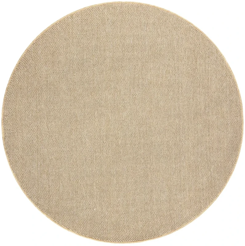 Dywan okrągły płaskotkany Casablanca Loom beż