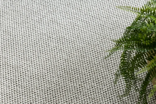 Dywan okrągły nowoczesny Casablanca Loom szary - płaskotkany