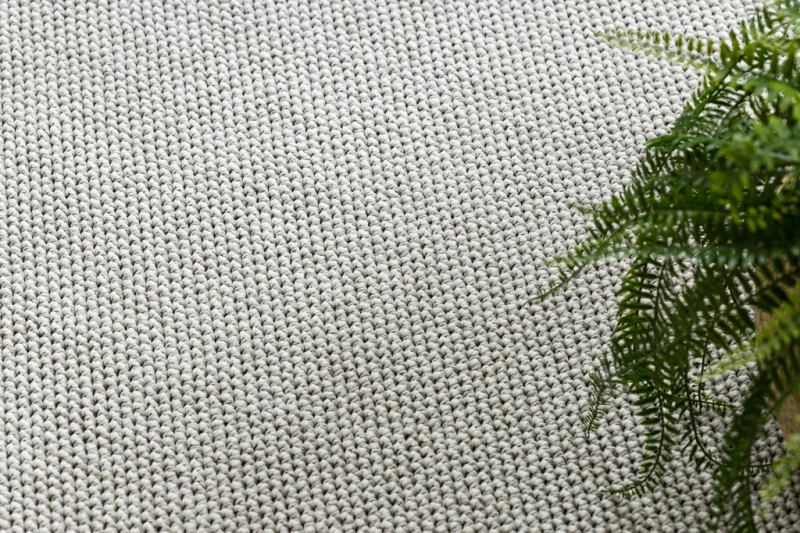 Dywan okrągły nowoczesny Casablanca Loom szary - płaskotkany