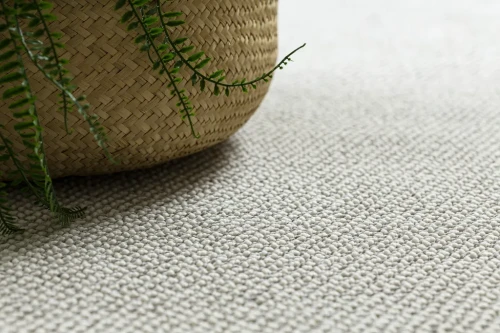 Dywan okrągły płaskotkany Casablanca Loom szary - runo